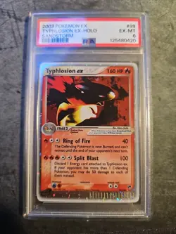 Pokemon EX Sandstorm Typhlosion ex 99/100 Holo Ultra Rare PSA 6 - Image 1