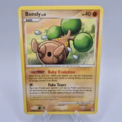 The Pokemon Company Bonsly 71/130 Diamond and Pearl Common 40 HP ENG - Image 1