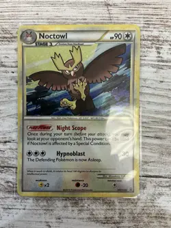 Noctowl HGSS06 Promo HGSS Black Star Promos Pokemon Moderate Play MP - Image 1