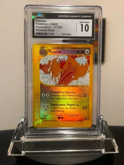 2002 Fearow Pokemon Expedition Reverse Holo 11/165 CGC 10 - Image 2