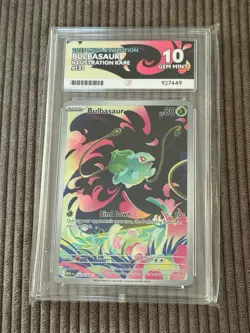 Pokemon Bulbasaur Mega Evolution 133/132 IR Ace Grade 10 - Image 1