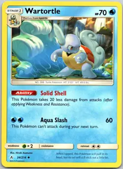Wartortle 34/214 Uncommon Unbroken Bonds NM - Image 1