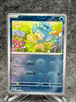 017/086 Panpour - SV Black Bolt - Pokeball Holo NM Pokemon - Image 1