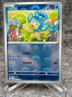 Pokemon Black Bolt Panpour 017/086 (Pokeball Pattern) Holo NM - Image 1