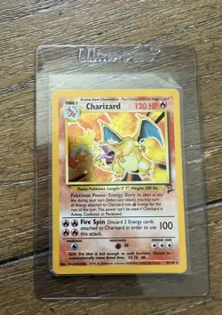 Pokemon TCG Charizard 4/102 Base Set Holo Rare 1999 English 120 HP WotC - Image 1