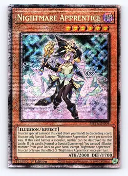 2025 Yu-Gi-Oh Mega Pack MP25-EN004 Nightmare Apprentice Starlight Rare NM - Image 1