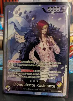 One Piece TCG Donquixote Rosinante -Legacy of the Master-OP12-061 Leader ALT ART - Image 1