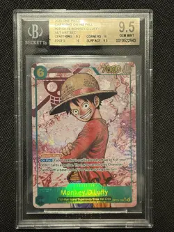 2025 One Piece OP13-118 Monkey D Luffy ALT ART SEC BGS 9.5 - Image 1