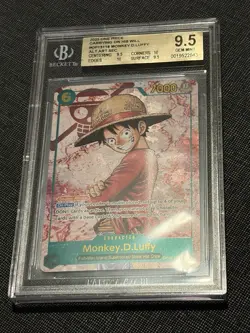 2025 One Piece OP13-118 Monkey D Luffy ALT ART SEC BGS 9.5 - Image 3