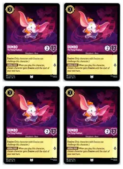 #46 Dumbo - The Flying Elephant PLAYSET x4 2025 Disney Lorcana Fabled 4x - Image 1