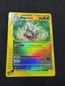 Pokemon TCG Meganium Expedition Base Set Reverse Holo Card 18/165 - Image 1