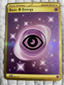 Basic Psychic Energy 207/165 Gold Scarlet And Violet 151 Pokemon Card NM - Image 1