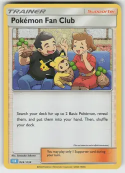 GGC-6 Holo Pokemon Fan Club (CLB) 024/034 Classic Collection Trading Card Game C - Image 1