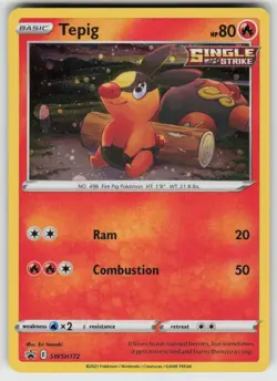 GGC - 6 Tepig SWSH172 Promo SWSH: Sword & Shield Promo Cards - Image 1