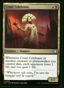 1x Cruel Celebrant - Commander: The Lost Caverns of Ixalan - NM - MTG - Image 1