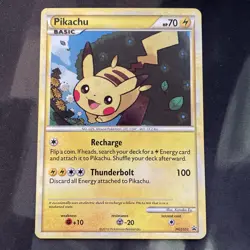 Pikachu HGSS03 Promo Holo 2010 Pokemon TCG Card 70 HP English LP Condition - Image 1