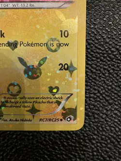 Pikachu RC7/RC25 Radiant Collection Holo Rare Pokemon Card XY amazing condition - Image 4