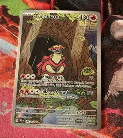 Pokemon TCG Turtonator 146/142 Illustration Rare Stellar Crown Card Full Art - Image 1