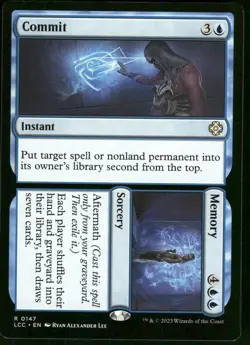 1x Commit // Memory - Commander: The Lost Caverns of Ixalan - NM - MTG - Image 1