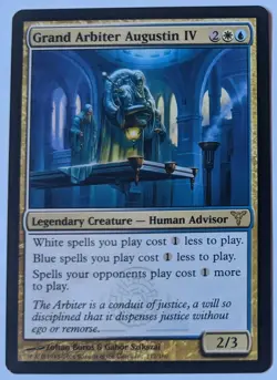 MTG English Magic Card Near Mint GRAND ARBITER AUGUSTIN IV from DISSENSION - Image 1