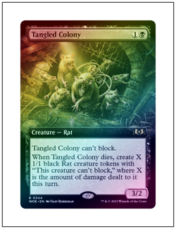 1x Tangled Colony, Extended Art Foil, Magic the Gathering MTG NM - Image 1