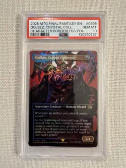Golbez Crystal Collector Borderless FOIL FIN R0395 PSA 10 MTG Final Fantasy - Image 1
