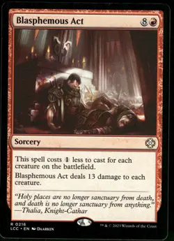 1x Blasphemous Act - Commander: The Lost Caverns of Ixalan - NM - MTG - Image 1