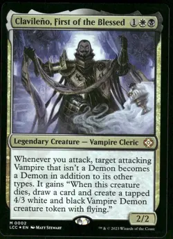 1x Foil Clavileno, First of the Blessed - Commander: The Lost Caverns - NM - MTG - Image 1