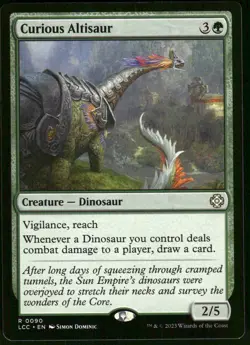1x Curious Altisaur - Commander: The Lost Caverns of Ixalan - NM - MTG - Image 1