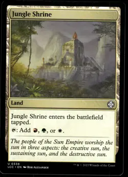 1x Jungle Shrine - Commander: The Lost Caverns of Ixalan - NM - MTG - Image 1
