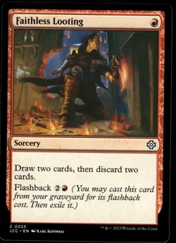 1x Faithless Looting - Commander: The Lost Caverns of Ixalan - NM - MTG - Image 1