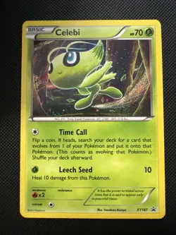 Celebi XY187 XY Holo Black Star Promo Pokemon - Image 1