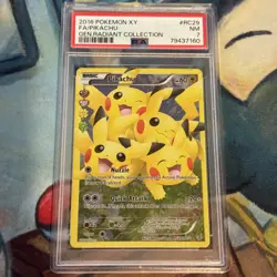 2016 POKEMON XY GENERATIONS RADIANT COLLECTION #RC29 FULL ART/PIKACHU PSA 7 - Image 1