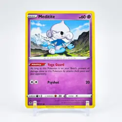 Meditite - 072/195 Silver Tempest Common Pokemon - NM/MINT - Image 1