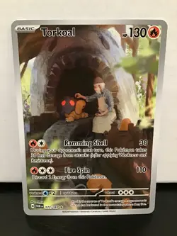 Torkoal 172/167 Illustration Rare Pokemon Twilight Masquerade - Image 1