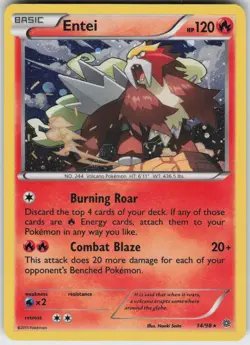 Holo Entei (Cosmos Holo) 014/098 Promo Blister Exclusives Near Mint - Image 1