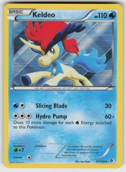 Holo Keldeo 47/149 Rare Boundaries Crossed Near Mint - Image 1