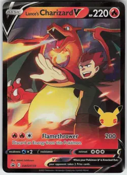 Played Holo Lance's Charizard V SWSH133 Promo Sword & Shield Promo MP - Image 1
