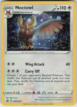 Holo Noctowl SWSH027 Promo Sword & Shield Promo Near Mint - Image 1