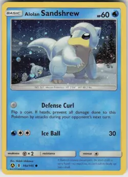 Holo Alolan Sandshrew 19a/145 Promo Alternate Art Promos Near Mint - Image 1