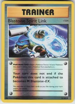 Played Reverse Holo Blastoise Spirit Link 73/108 Uncommon Evolutions MP - Image 1