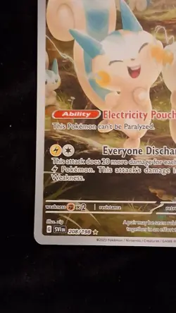 Pokemon TCG Pachirisu 208/198 Illustration Rare Scarlet & Violet Base Set Holo - Image 2