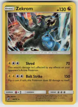 Holo Zekrom 46/70 Rare Dragon Majesty Near Mint - Image 1
