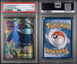 PSA 1 2014 Gengar EX 114/119 XY Phantom Forces Ultra Rare FA Holo Pokemon TCG - Image 3