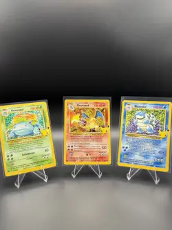 Pokemon 25th Anniversary Celebrations Trio Charizard, Blastoise, Venusaur NM SET - Image 1