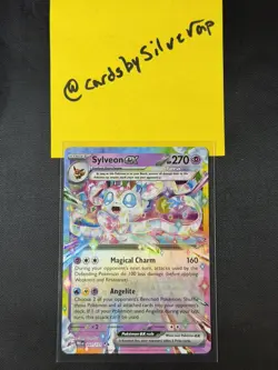 Sylveon ex 041/131 Prismatic Evolutions Double Rare Art Holo Pokemon - Image 1