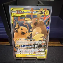 The Pokemon Company Raichu & Alolan Raichu GX 54/236 Ultra Rare Holo 260 HP EN - Image 1