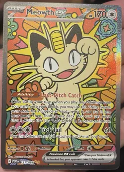 Meowth ex 121/088 ENGLISH Special Illustration Rare - Perfect Order SIR Pokemon - Image 1