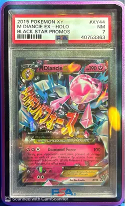 Pokemon Mega Diancie EX #XY44 XY Black Star Promos Holo PSA 7 - Image 1