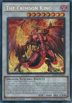 Yugioh The Crimson King BLZD-EN036 Secret Rare Blazing Dominion 1st Edition NM - Image 1